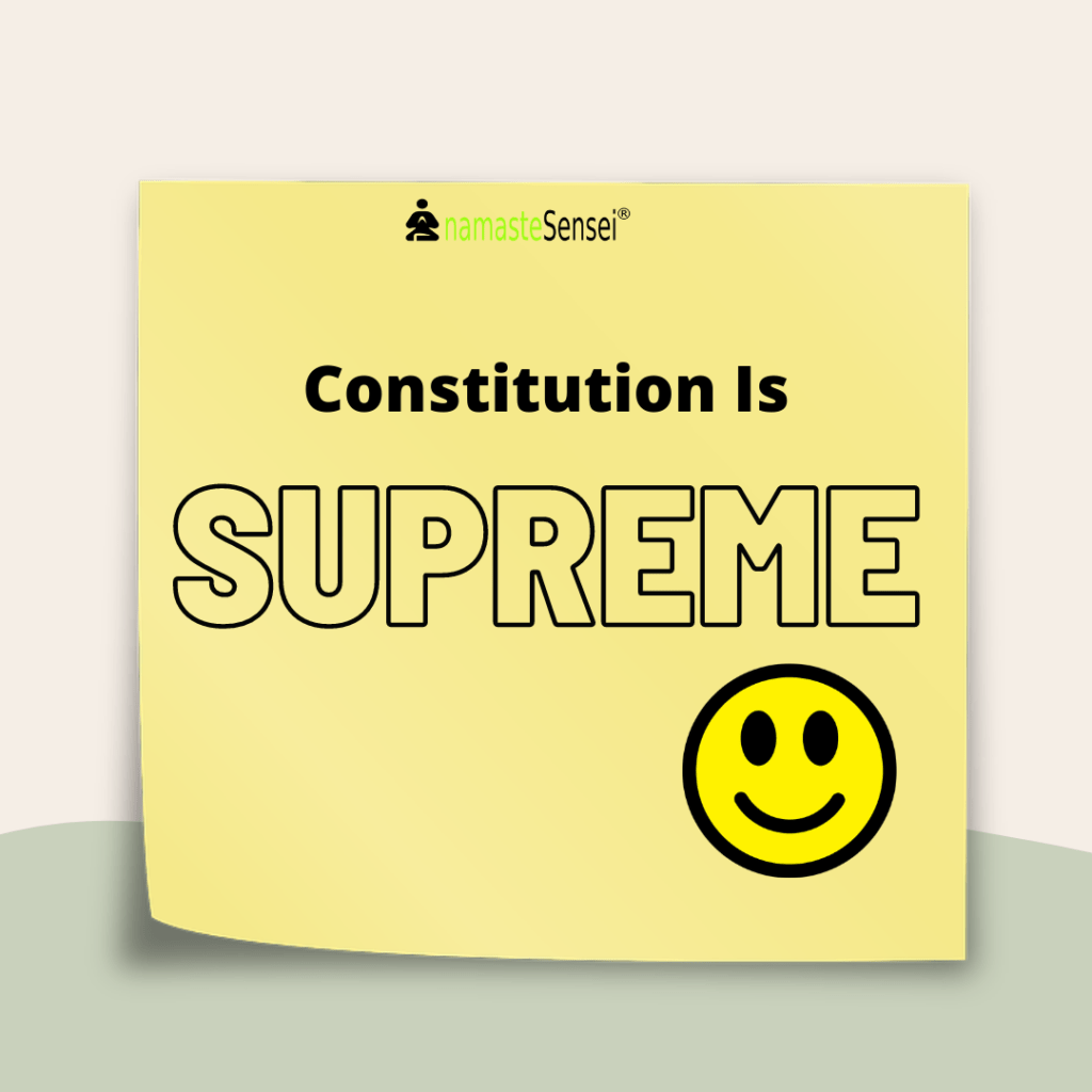 Constitution is supreme