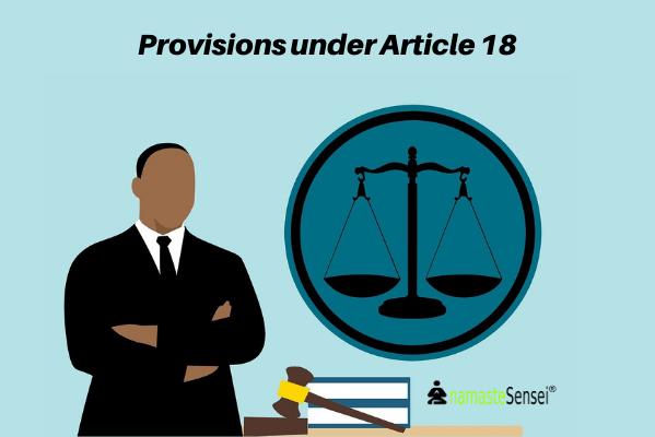 provisions under article 18