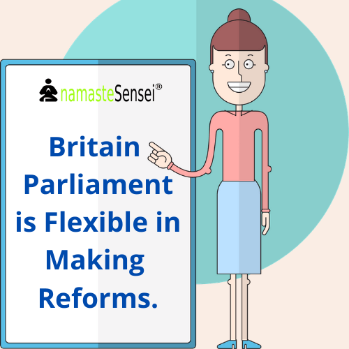 Britain parliament is flexible