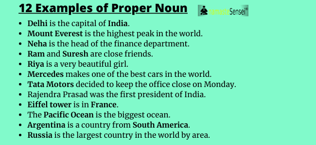 examples of proper noun