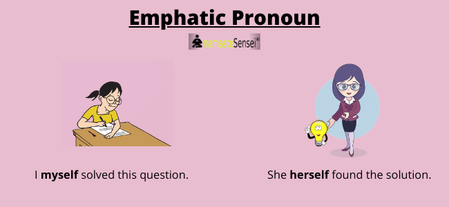 emphatic pronoun definition emphatic pronoun examples 