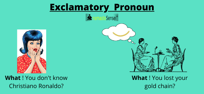 exclamatory pronoun in hindi