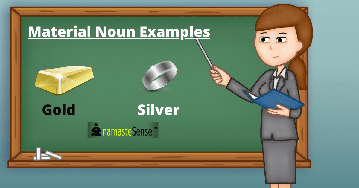 material noun examples in sentences featured