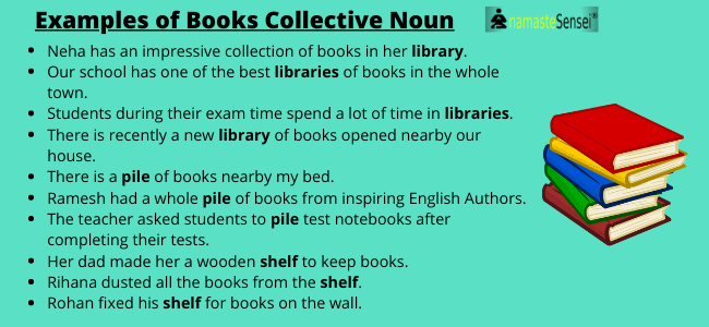 Examples of books collective noun