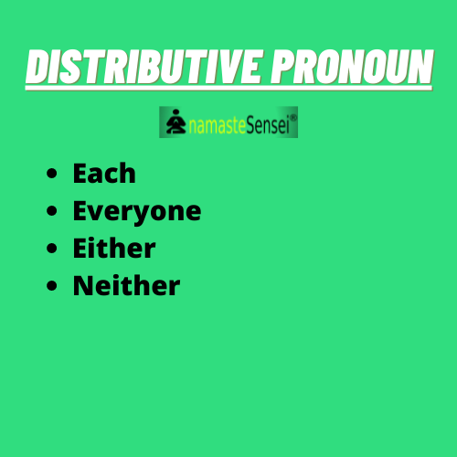 distributive pronoun