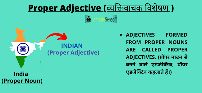 proper adjective in hindi | types of adjectives in hindi