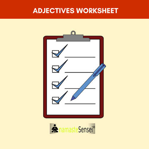 ADJECTIVE WORKSHEET FOR CLASS 1 WITH ANSWERS