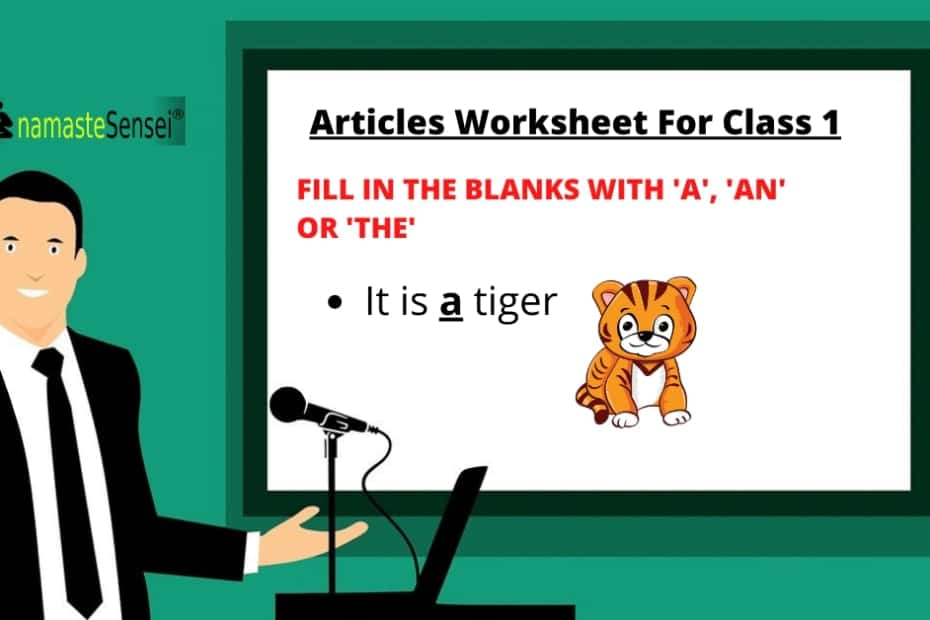 articles worksheet for class 1