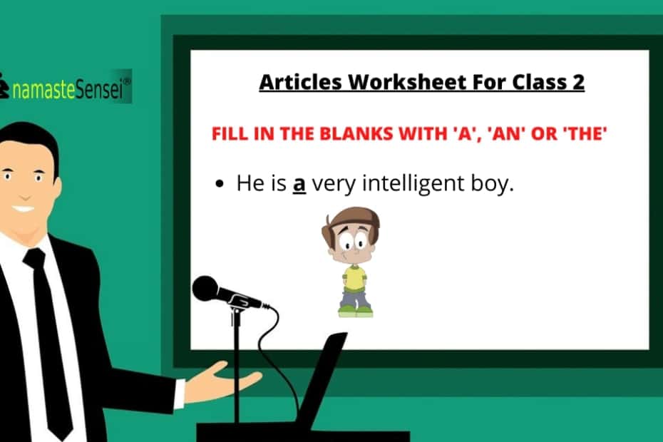 articles worksheet for class 2 with answers