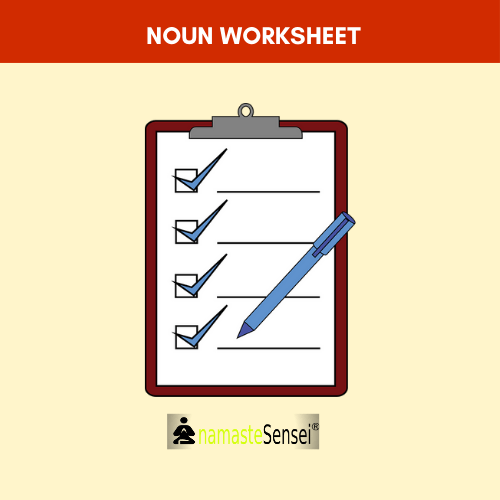 Noun worksheet for class 1 with answers