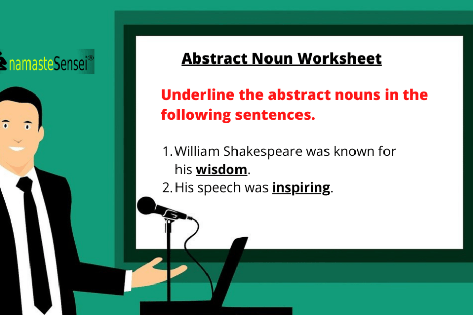 abstract noun worksheet featured
