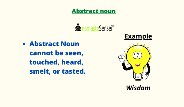 abstract noun worksheet for class 4