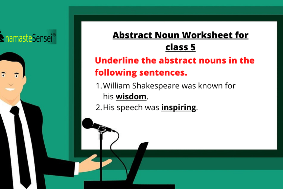 Abstract Noun Worksheet For Class 5 Download PDF Free