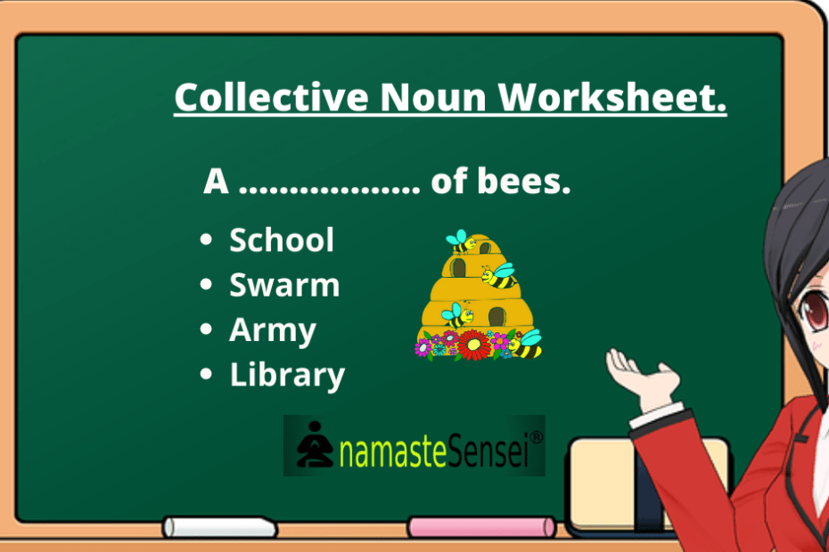 collective noun worksheet featured