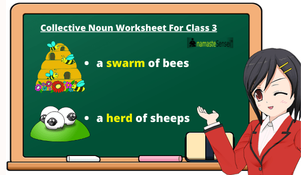 collective noun worksheet for class 3