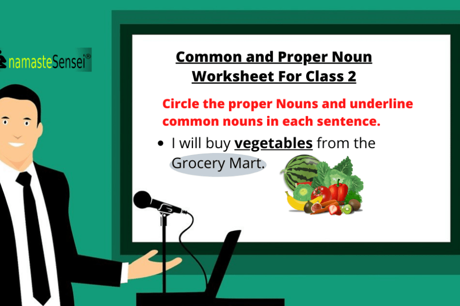 common noun and proper noun worksheet for class 2 featured