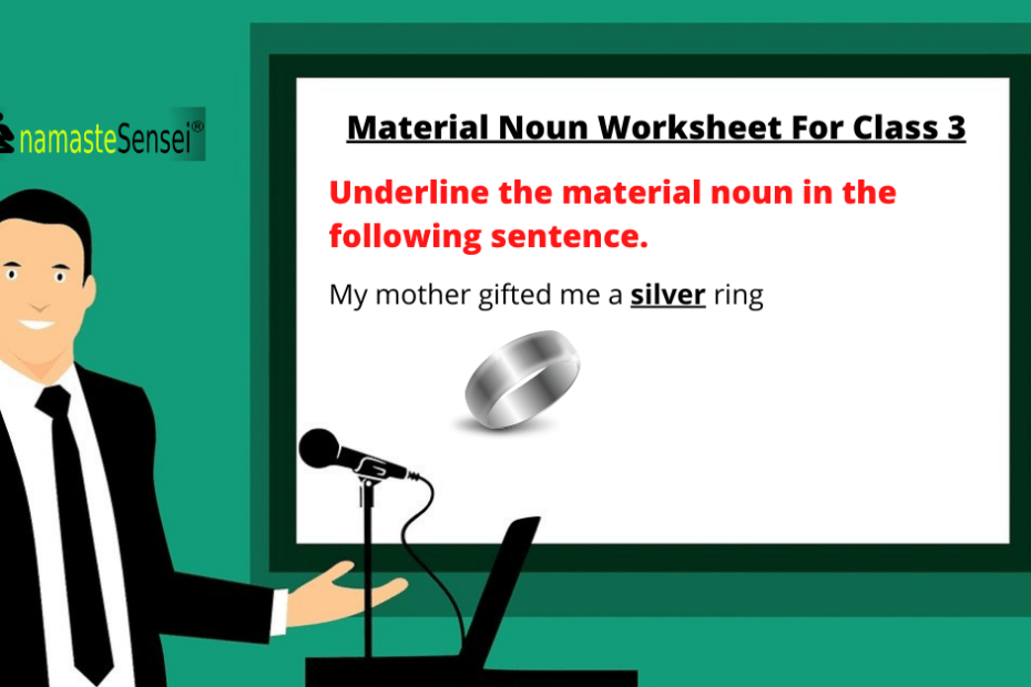 material noun worksheet for class 3 featured