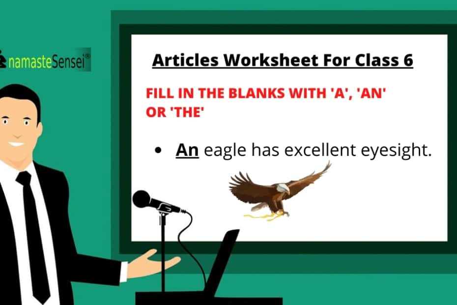 Articles Worksheet For Class 6 With Answers Free PDF