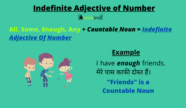 indefinite adjective of number