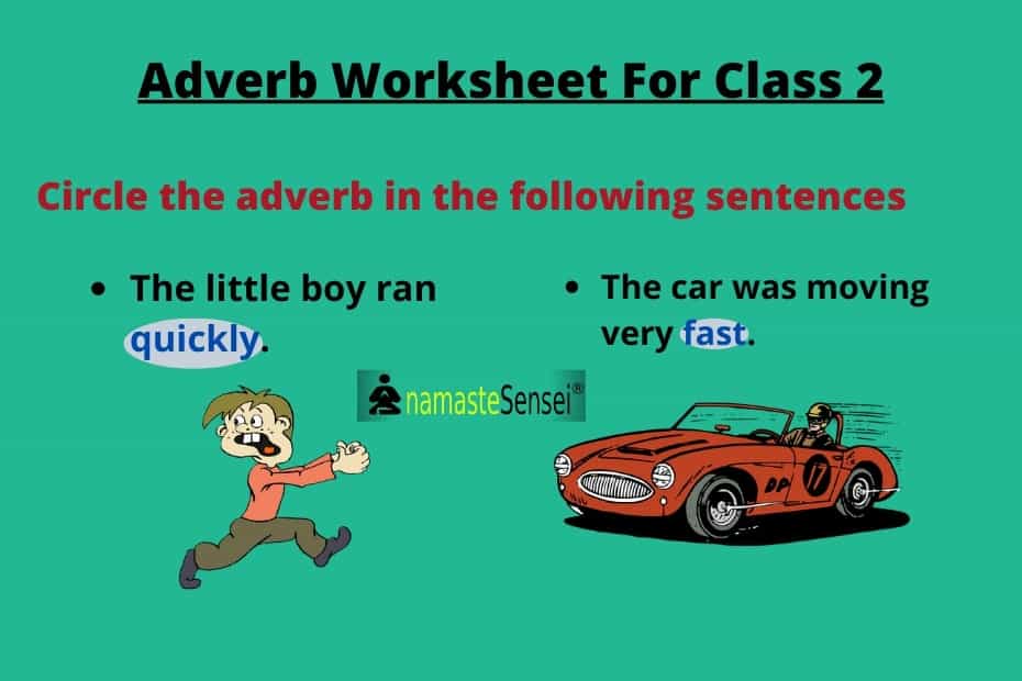 Adverb Worksheet For Class 2 With Answers Free PDF