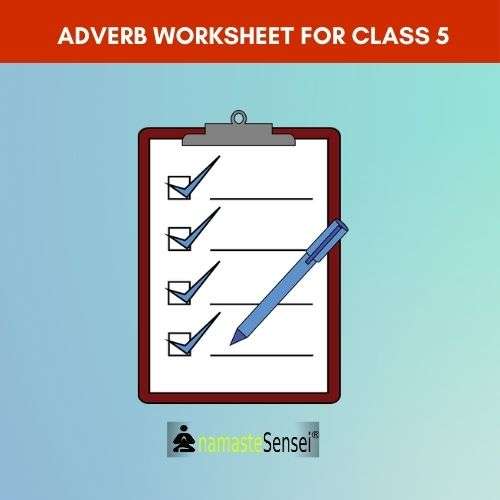 Adverb Worksheet For Class 5 With Answers Free PDF