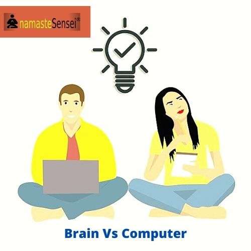 difference between human brain and computer in psychology