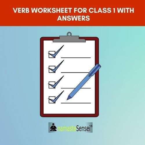 verb worksheet for class 1 with answers
