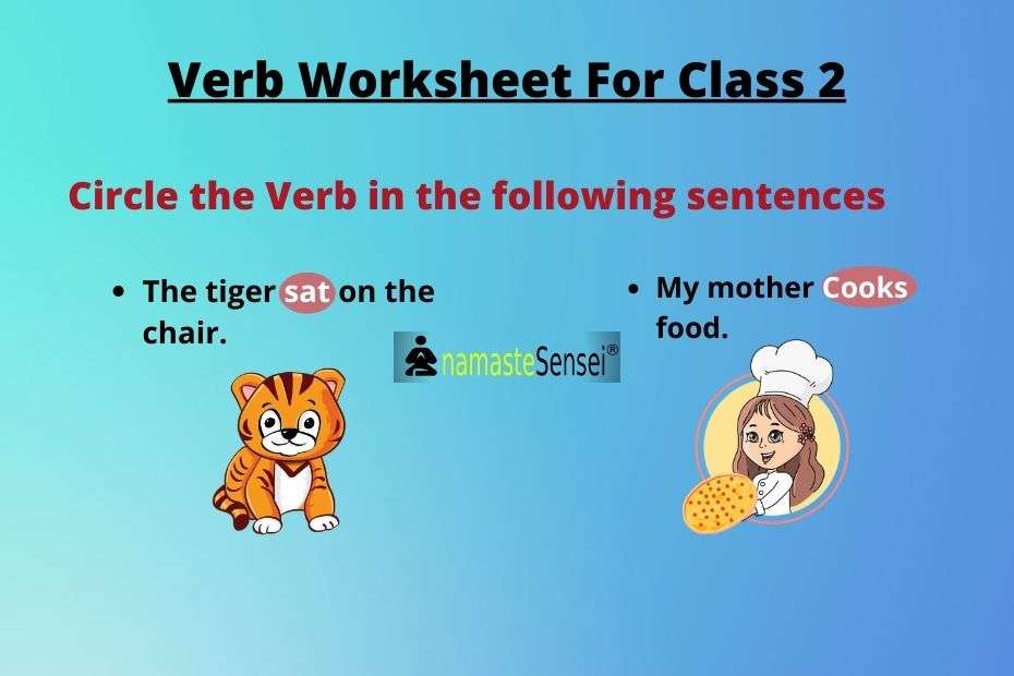 Verb Worksheet For Class 2 With Answers | Download PDF