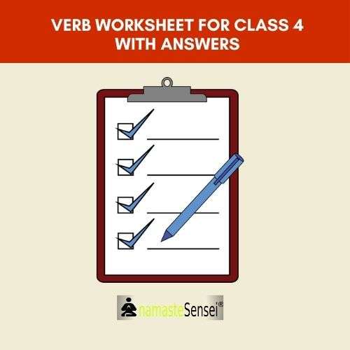 verb worksheet for class 4 with answers