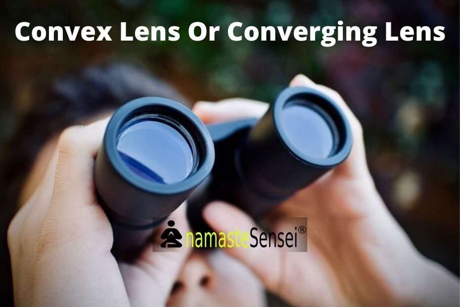 convex lens or converging lens featured