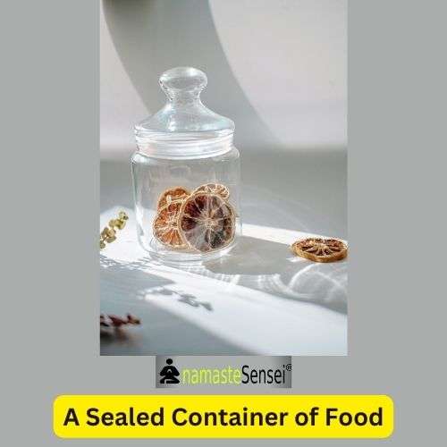 a sealed container of food