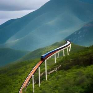 roller coaster climbing