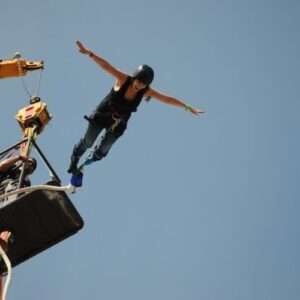 bungee jumping free fall motion examples in physics and real life
