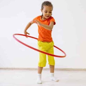 hula hoop non uniform circular motion example in real life
