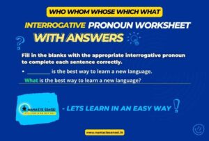 interrogative pronoun worksheet with answers interrogative pronoun exercises