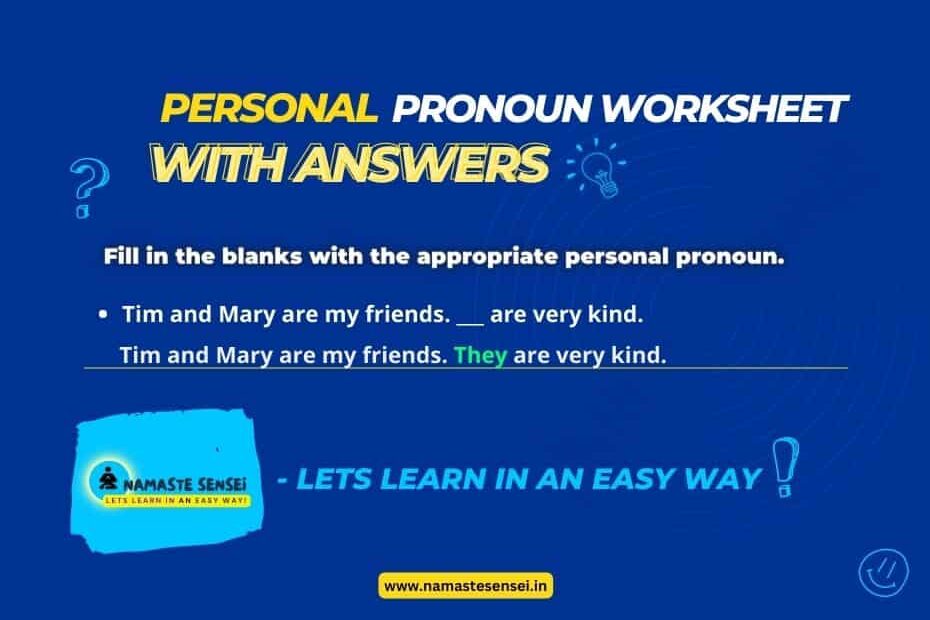 personal pronoun worksheet with answers featured