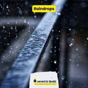 non periodic motion examples raindrops